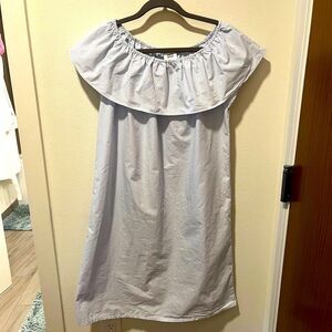 Mama Licious Off the shoulder woven dress Small